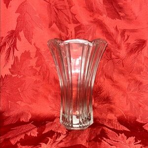 Anchor Hocking Glass Ribbed Vase